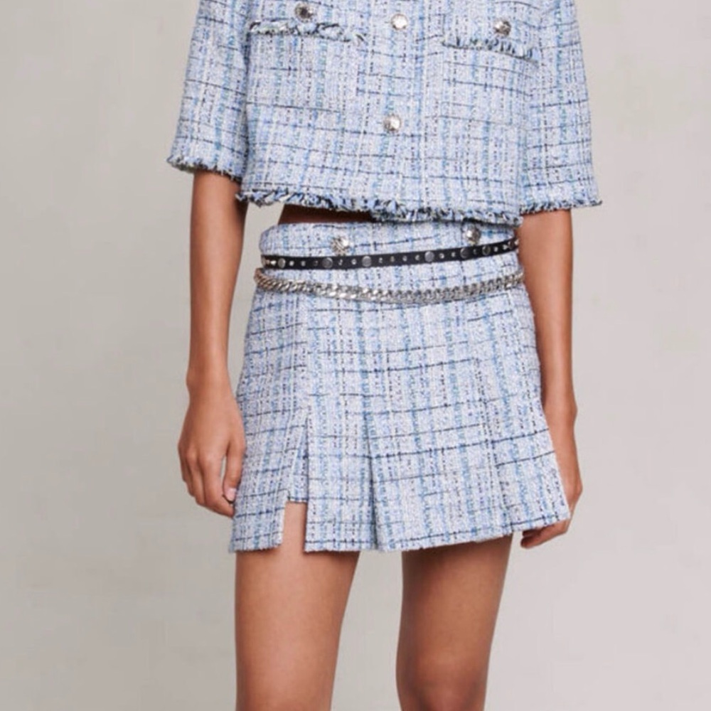 Maje | short pleated skort | NWT size: FR 40 (US10)
